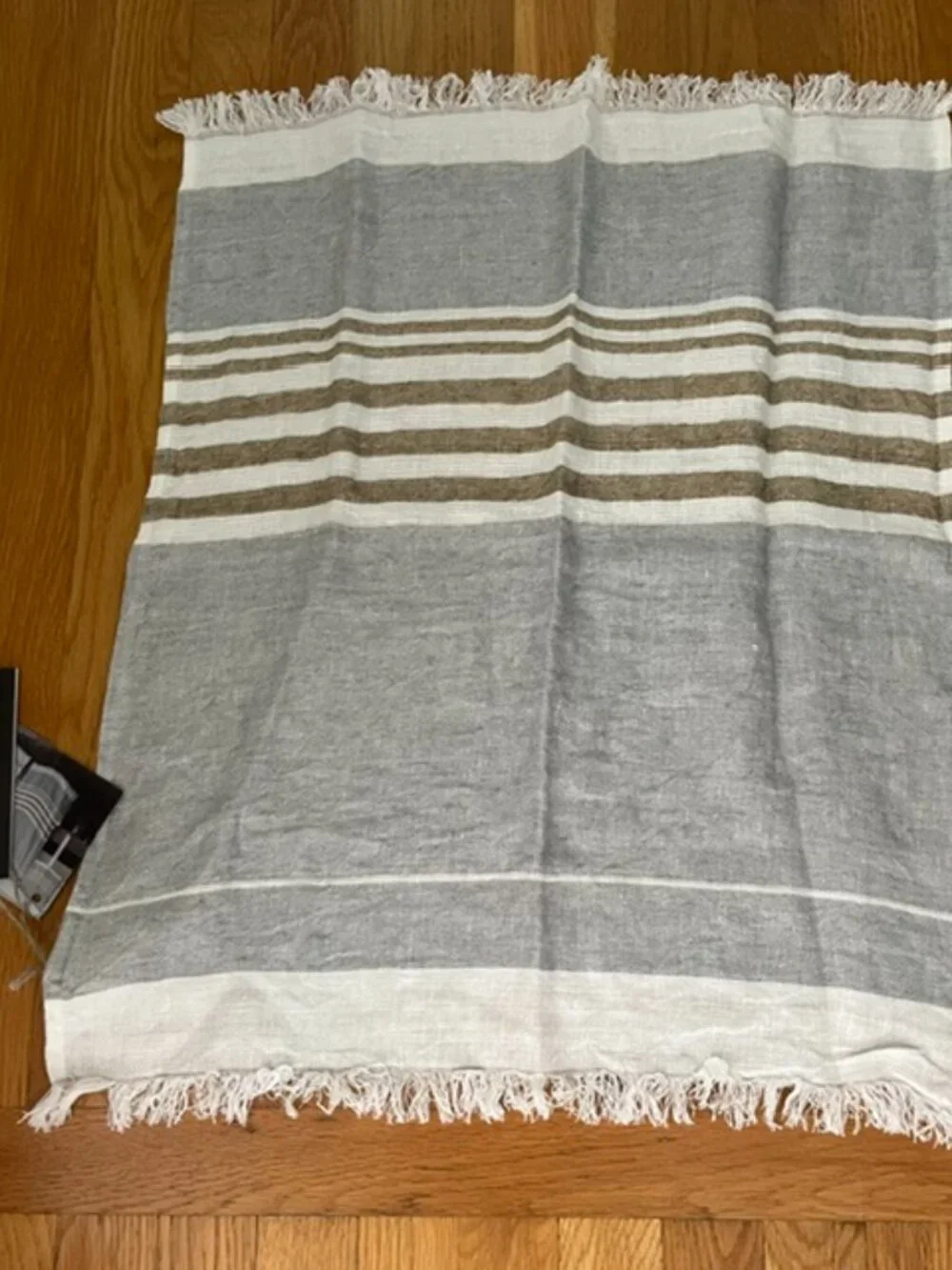 Libeco The Belgian Linen Towel Ash Stripe 25